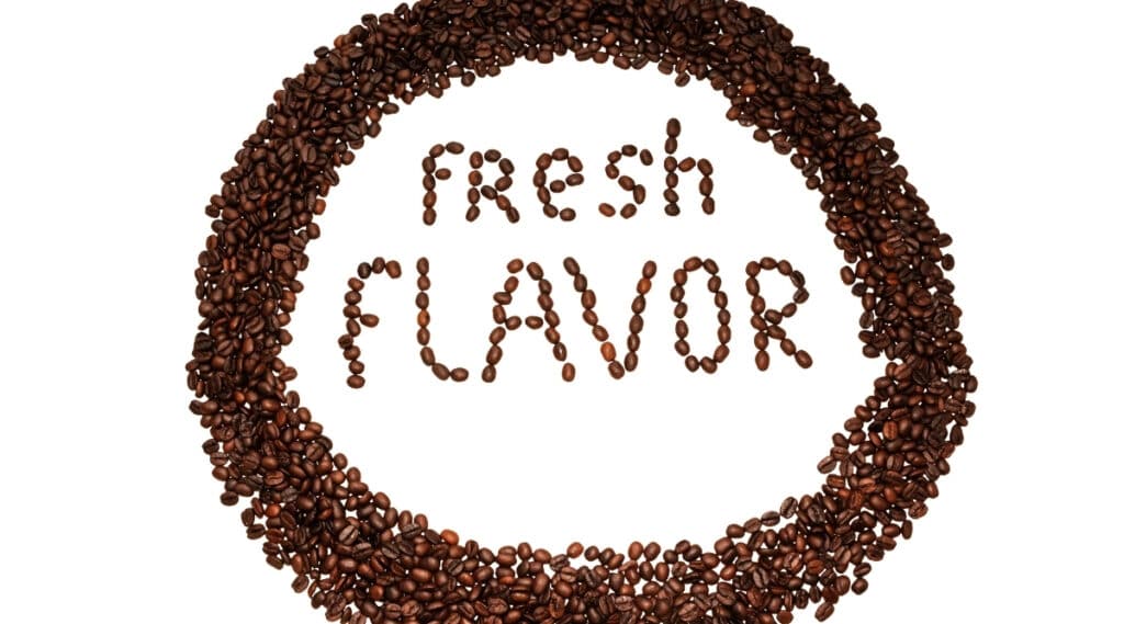 Coffee beans used to brew flavorful coffee.