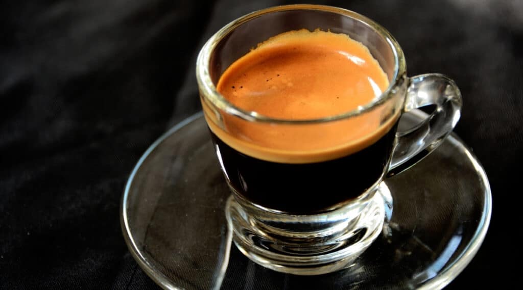 A shot of espresso. 