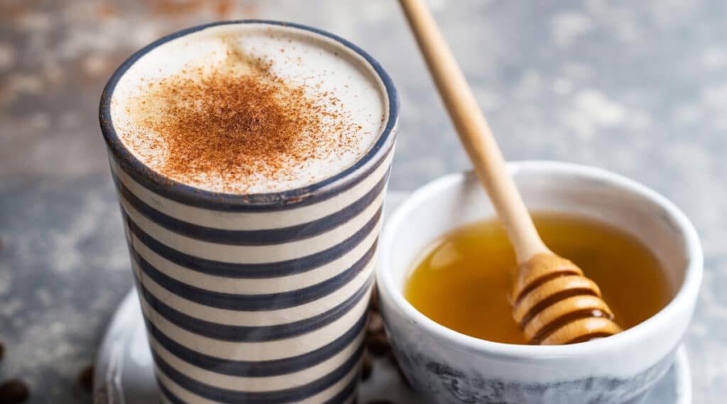 raw honey recipe made to sweeten coffee.  