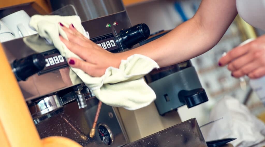 Steps to clean your coffee maker. 