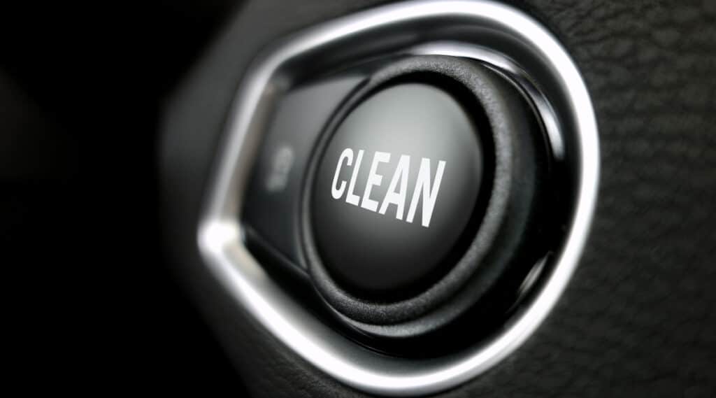 Ninja Coffee Bar "clean" button.