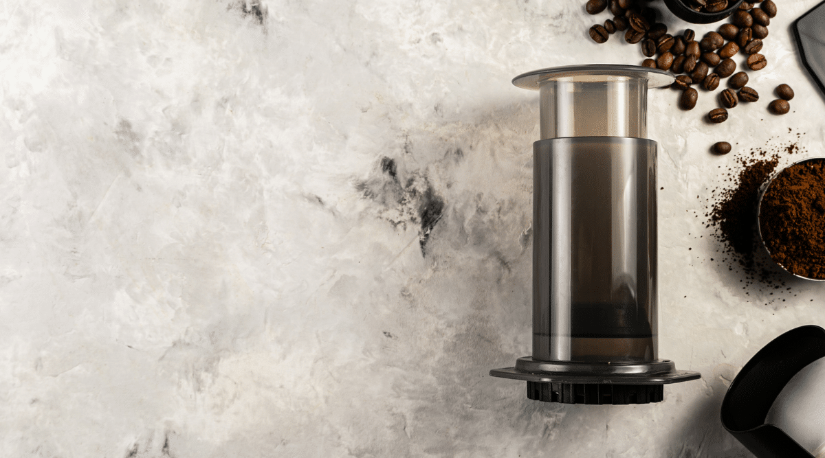 The Aeropress can make a delicious cup of coffee in a short amount of time.